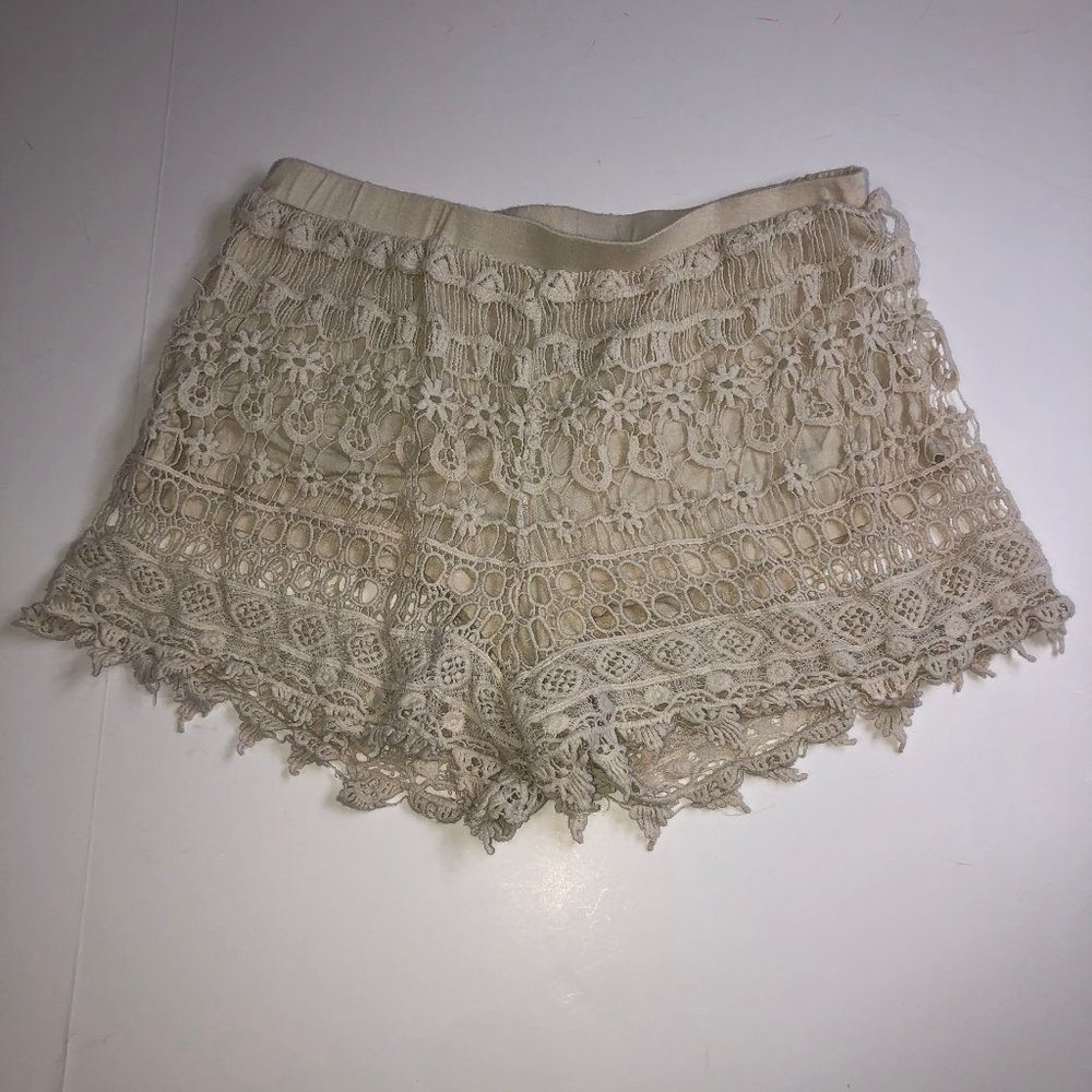 PAPAYA Lacey Crochet Shorts
